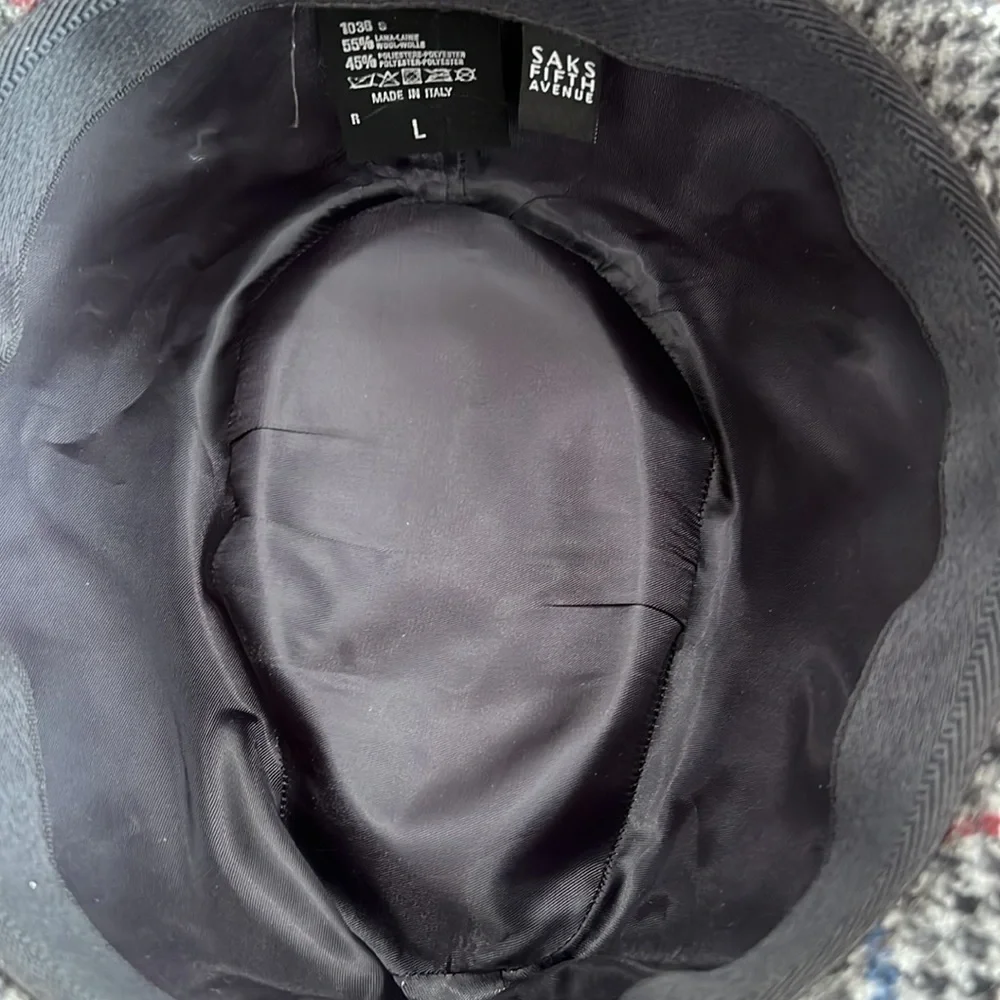 Men’s Hats SAKS FIFTH AVENUE Made in Italy Size L - Picture 5 of 6